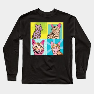 Ocicat Pop Art - Cat Lover Gift Long Sleeve T-Shirt